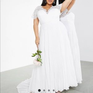 ASOS curve Sophia wedding dress